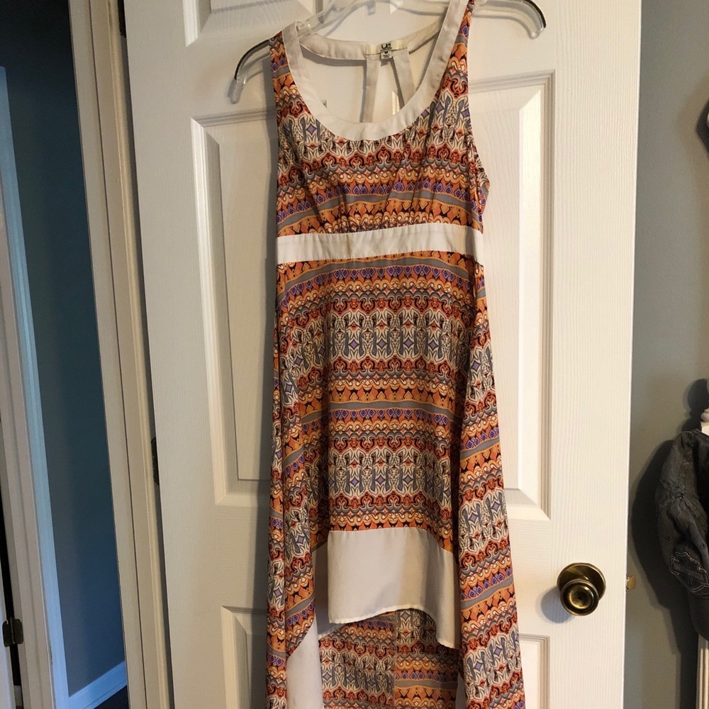 High low pattern dress